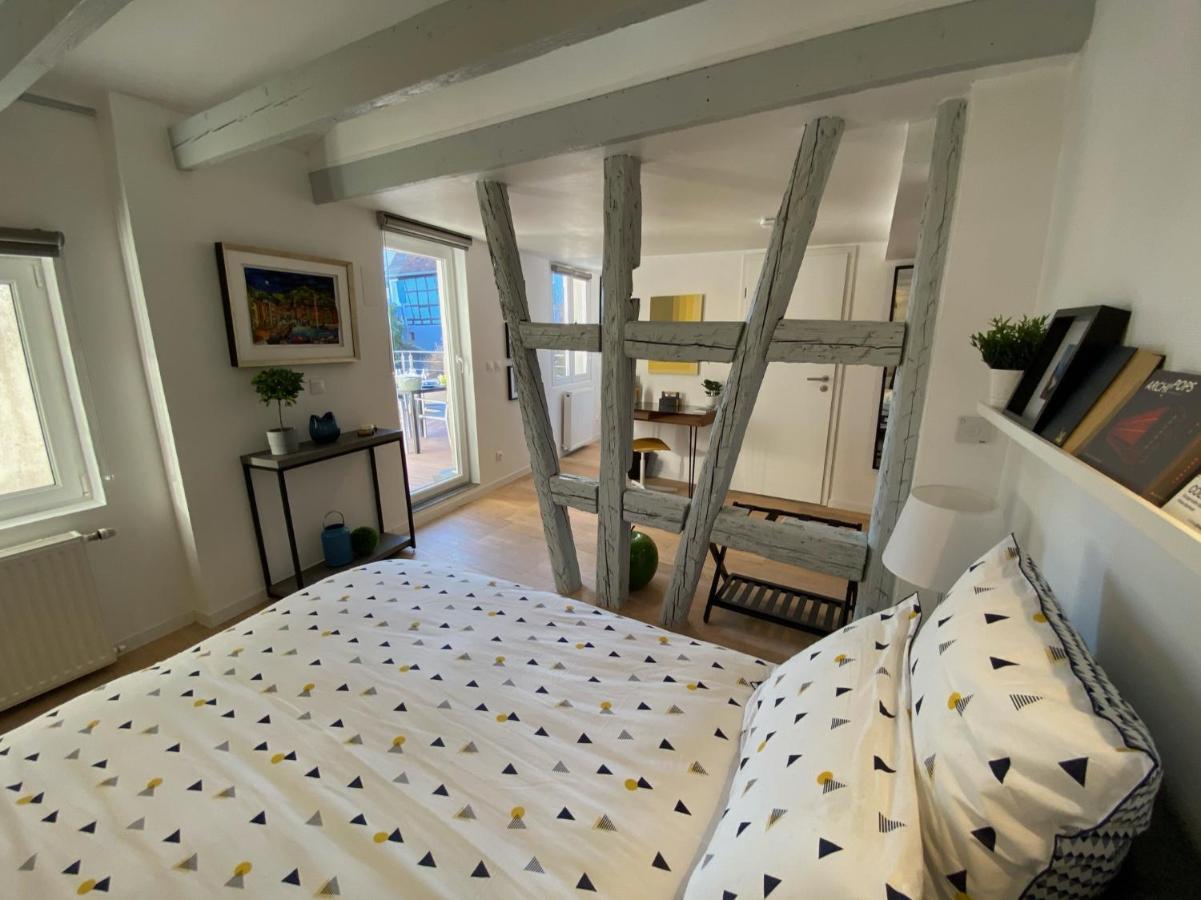Duplex Le 12 - Appartement Avec Terrasse Dans Le Vignoble - 5 Mn Du Centre De Colmar Wettolsheim Bagian luar foto